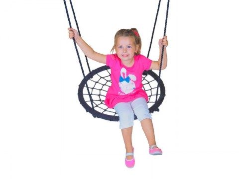 Spider Web Tree Swing Extra Strong Net Disk Swing for Tree Climbing Frame Playgroung Playroom Round Net Swing Nest Swing_01
