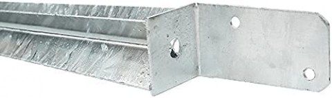 Universal Post Anchor for Impact L, Post Anchor Hot-Dip Galvanised Impact Sleeve Post Anchor Steel Silver_03