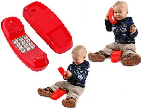 plastic kids telephone toy phone for childrens climbing frame tree house play house accessory2