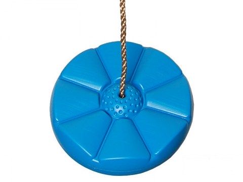 round disc button kids swing seat with adjustable ropes climbing frame