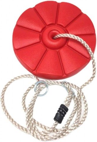round disc button swing seat with adjustable ropes tree swing1