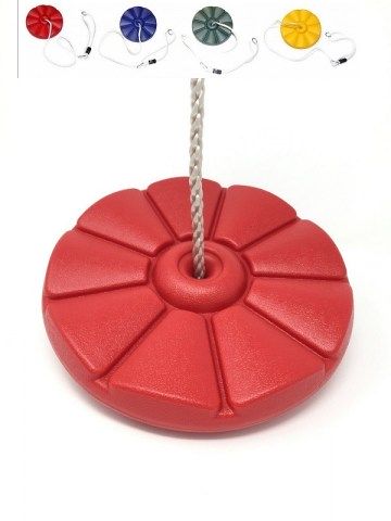 round disc button swing seat with adjustable ropes tree swing_00