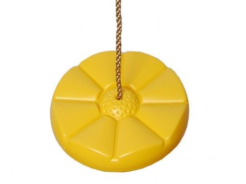 round disc kids button circular garden swing seat with adjustable rope3