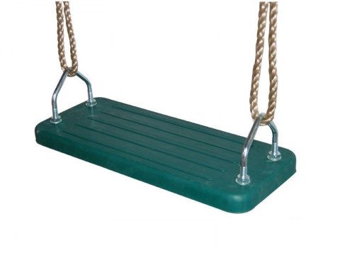 rubber swing seat commercial metal insert single seat ropes ropeset
