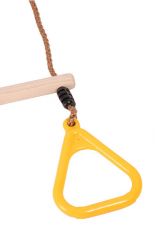 trapeze with gymrings yellow